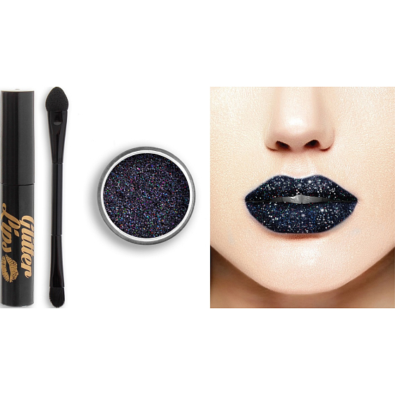 Glitter Lips lang anhaltender Lipgloss mit Dark Disorder Glitter 3,5 ml