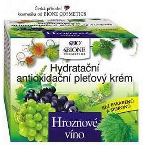 Bione Cosmetics Traubenwein feuchtigkeitsspendende antioxidative Gesichtscreme 51 ml