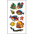 Buntes Fisch Tattoo 16,5 x 10,5 cm