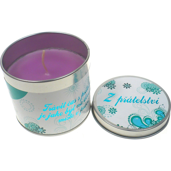 Nekupto Lavender duftende Geschenkkerze Aus Freundschaft 18 g