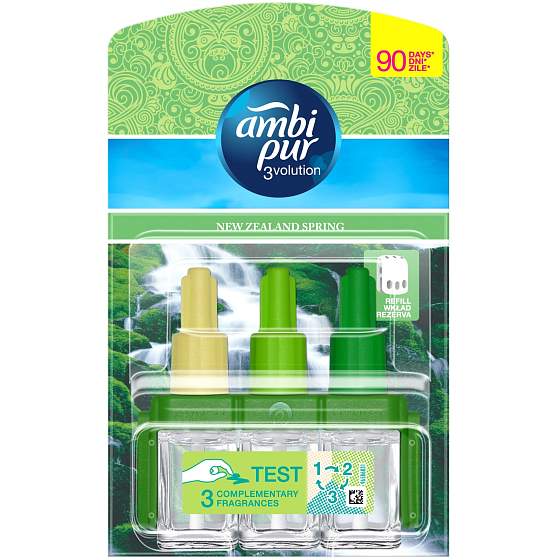 Ambi Pur 3 Volution New Zealand Spring Nachfüllen eines elektrischen Lufterfrischers 3 x 20 ml