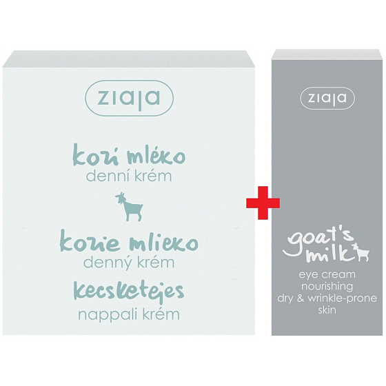 Ziaja Ziegenmilch Tagescreme 50ml + Augencreme 15 ml, Duopack