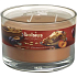 Bolsius Aromatic Plum & Mandelkuchen - Plum Almond Pie3 Dochte Duftkerze in Glas 70 x 106 mm 685 g, Brenndauer 83 Stunden