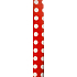 Nekupto Geschenkpapier 70 x 150 cm Klassische rote, weiße Tupfen