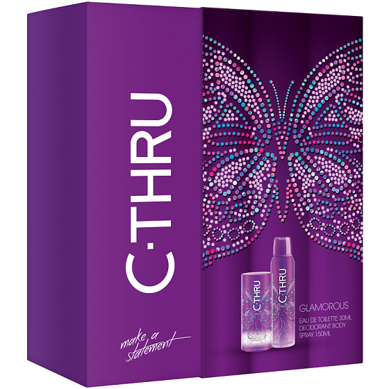 C-Thru Glamouröses Eau de Toilette für Frauen 30 ml + Deodorant Spray 150 ml, Geschenkset