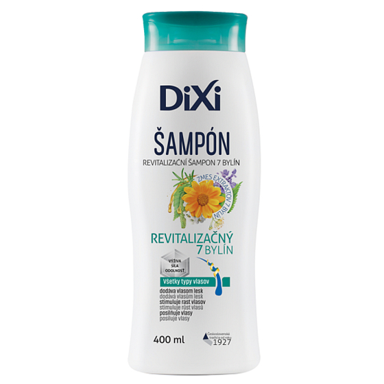 Dixi 7 Herbs Revitalisierendes Shampoo für das Haarwachstum 400 ml