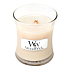 WoodWick Vanilla Bean - Duftkerze mit Vanilleschote, Holzdocht und Deckel, Glas klein 85 g