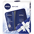 Nivea Body Milk pflegende Körperlotion für sehr trockene Haut 200 ml + Creme Creme Duschgel 250 ml, Kosmetikset