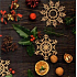 Nekupto Weihnachtsgeschenkkarte Schneeflocke 6,5 x 6,5 cm 6 Stück