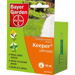 Bayer Garden Keeper Garten nicht selektives Gesamtherbizid zur Unkrautbekämpfung 50 ml