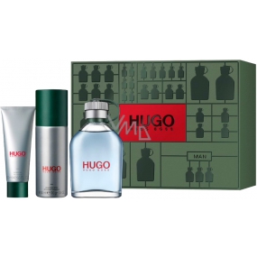 Hugo Boss Hugo Man Eau de Toilette für Männer 125 ml + Deodorant Spray 150 ml + Duschgel 50 ml, Geschenkset