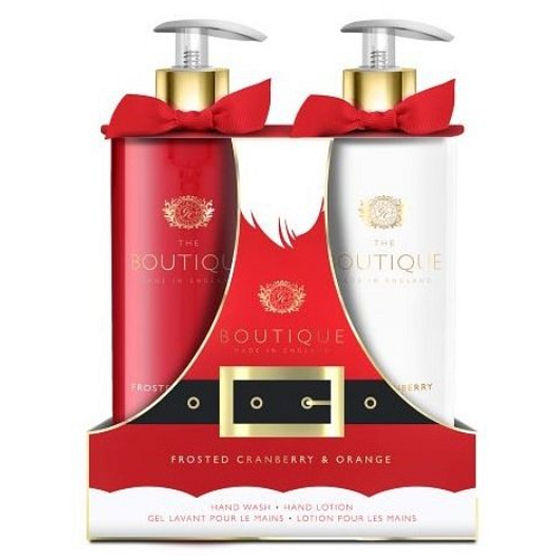 Grace Cole Frosted Cranberry & Orange Flüssigseifenspender 00 ml + Handlotionsspender 500 ml, Kosmetikset