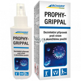 Schopf Hygiene Prophy-Grippal Desinfektionsmittel gegen Viren in der Luft in Räumen und auf Oberflächen, für Vorhänge 100 ml