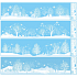 Fensterfolie ohne Klebestreifen mit Glitzer Winterlandschaft mit Bäumen 64 x 15 cm