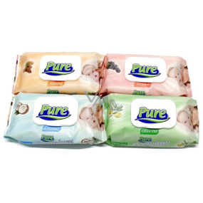 Pure Premium Feuchttücher für Kinder 64 Stück verschiedene Sorten