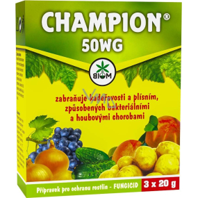 Biom Champion 50 WG fungizides und bakterizides Pflanzenschutzmittel 3 x 20 g