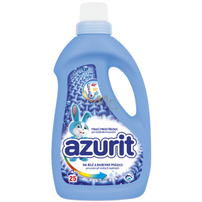 Azurit Universal-Flüssigwaschmittel für weiße und farbige Kleidung für das Waschen bei niedrigen Temperaturen 25 Dosen 1000 ml