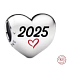 Charm Sterlingové stříbro 925 Láska v čase 2025, korálek na náramek láska