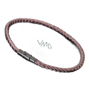 Lanový Magnetický náramek – hnědý 20,5 cm x 4 mm, unisex Lanový Magnetický náramek – hnědý 20,5 cm x 4 mm, unisex