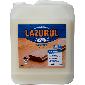 Lazurol Aqua P UREX V1301 glänzender, widerstandsfähiger Lack für Holz, farblos, 5 kg