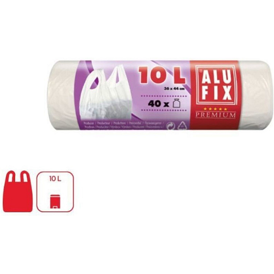 Alufix Müllbeutel mit Griffen 10 l (40 Stk.)