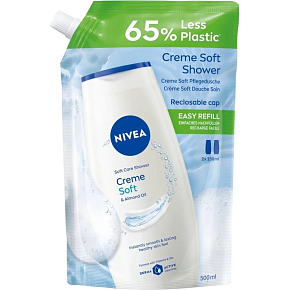 NIVEA DUSCHGEL 500 ML CREME SOFT NACHSATZ 4067