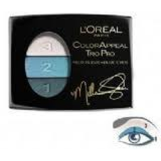 Loreal Paris Color Appeal Trio Lidschatten 318 Bleu Türkis 2 g