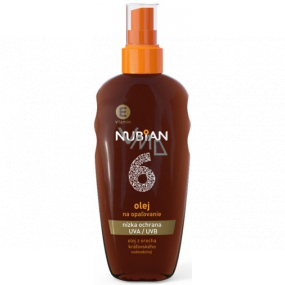 Nubian OF6 Sonnenöl Spray mit niedrigem Schutz 150 ml