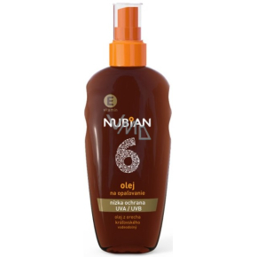 Nubian OF6 Sonnenöl Spray mit niedrigem Schutz 150 ml