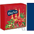 Große weiche Papierservietten 2-lagig 33 x 33 cm 20 Stück Weihnachtskerzenhalter blau