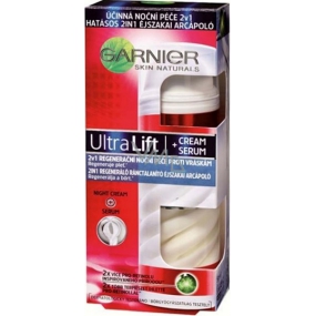 Garnier UltraLift Creme und Serum 2in1 umfassende Nachtpflege gegen Falten 50 ml
