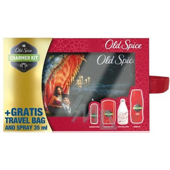 Old Spice Danger Zone Deospray 35 ml + Stick 60 ml + Aftershave 100 ml + Duschgel 250 ml + Beutel, Kosmetikset