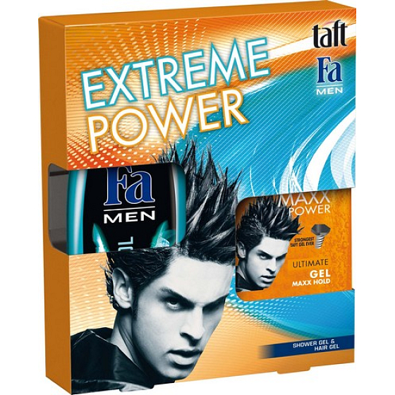 Taft und Fa Extreme Power Haargel 150 ml + Duschgel 250 ml, Kosmetikset