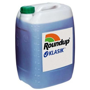 Roundup Klasic tötet mehrjährige und jährliche Unkräuter von 20 l ab