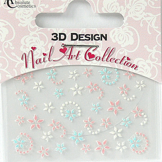 Absolute Cosmetics Nail Art 3D Nagelaufkleber 24921 1 Blatt