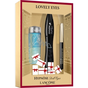 Lancome Hypnose Doll Eyes Mascara schwarz 6,5 ml + zweiphasiger Augen-Make-up-Entferner 30 ml + schwarzer Augenstift 0,7 g, Kosmetikset