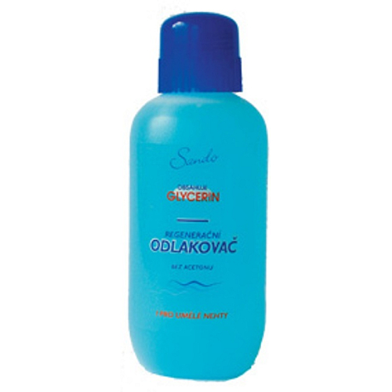 Sando Glycerin regenerierender Nagellackentferner blau 100 ml