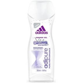 Adidas Adipure Duschgel ohne Seifenbestandteile und Farbstoffe für Frauen 250 ml