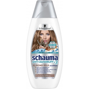 Schauma Anti-Schuppen x3 Mandelmilch-Shampoo für anspruchsvolles Haar mit Schuppen 400 ml
