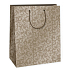 Ditipo Geschenk Papiertüte 26,4 x 13,6 x 32,7 cm beige Spitzenmuster