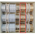 Nekupto Weihnachtsband, gold mit Motiv 40 mm x 2 m YM 008 1 Stück