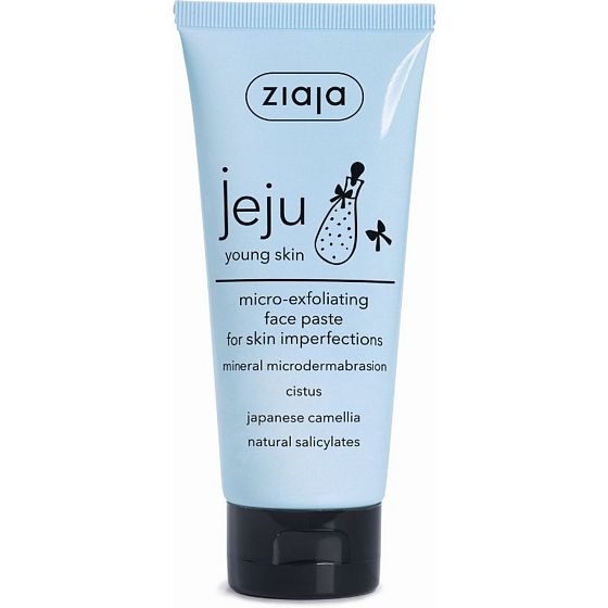Ziaja Jeju Micro-Exfoliating Blackhead Paste mit entzündungshemmenden und antibakteriellen Eigenschaften 75 ml
