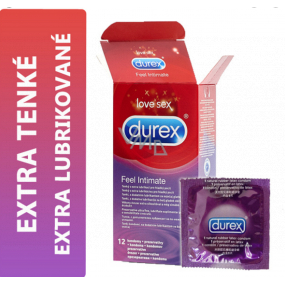 Durex Feel Intimes Kondom dünn mit zusätzlicher Schmierung Nennbreite: 56 mm 18 Stück