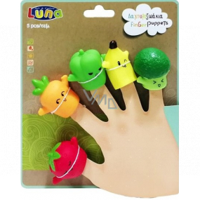 Luna Finger Puppets Obst, Gemüse 5 Stück