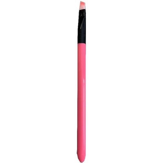 Kosmetischer Augen- und Augenbrauenpinsel abgeschrägt 14 cm, Farbmix