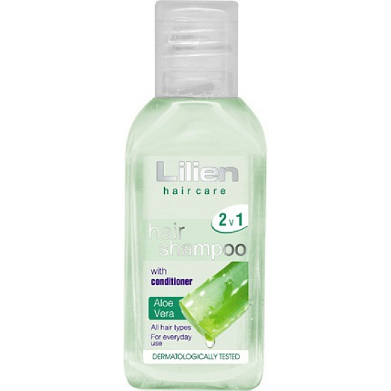 Lilien Aloe Vera 2in1 Shampoo und Conditioner für alle Haartypen 50 ml Reisepackung