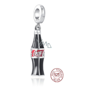 Charm Sterling Silber 925 Coca Cola Flasche, Armband-Anhänger, Essen und Trinken