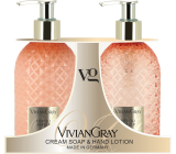 Vivian Gray Neroli und Ambra Luxus-Flüssigseife mit Spender 300 ml + Luxus-Handlotion mit Spender 300 ml, Kosmetikset