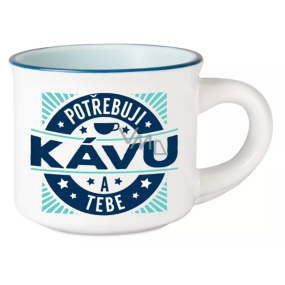 Albi Espresso Becher - Ich brauche Kaffee und du 45 ml