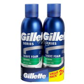 Gillette Series Sensitive Aloe Vera Rasierschaum für Männer 2 x 200 ml, Duopack